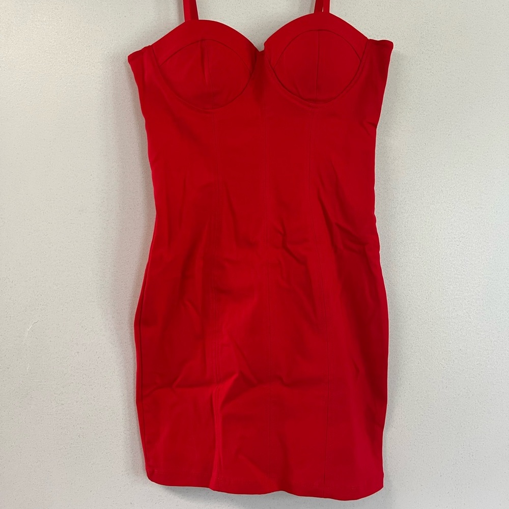 Elegant Red Short Dress